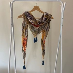 Sundance Catalog Tribal Tassel Scarf